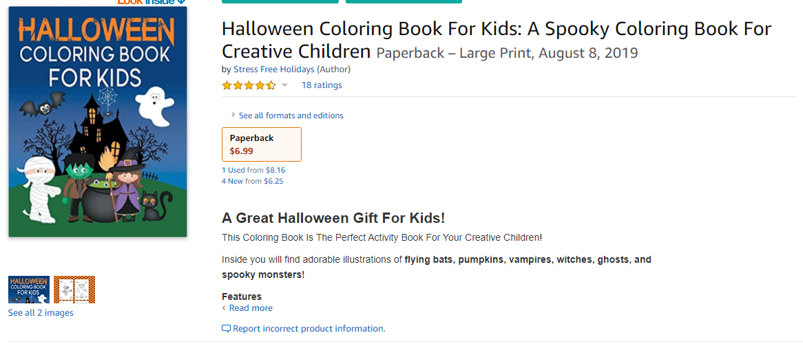 halloween coloring book for kids