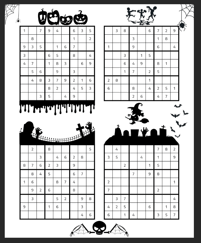 sudoku halloween