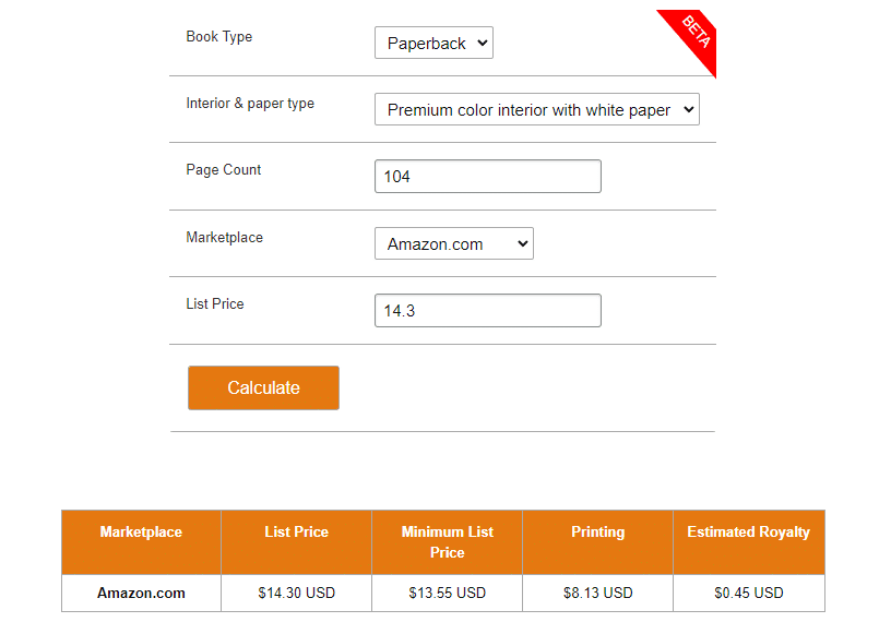 KDP Book Sales Calculator - BookBird