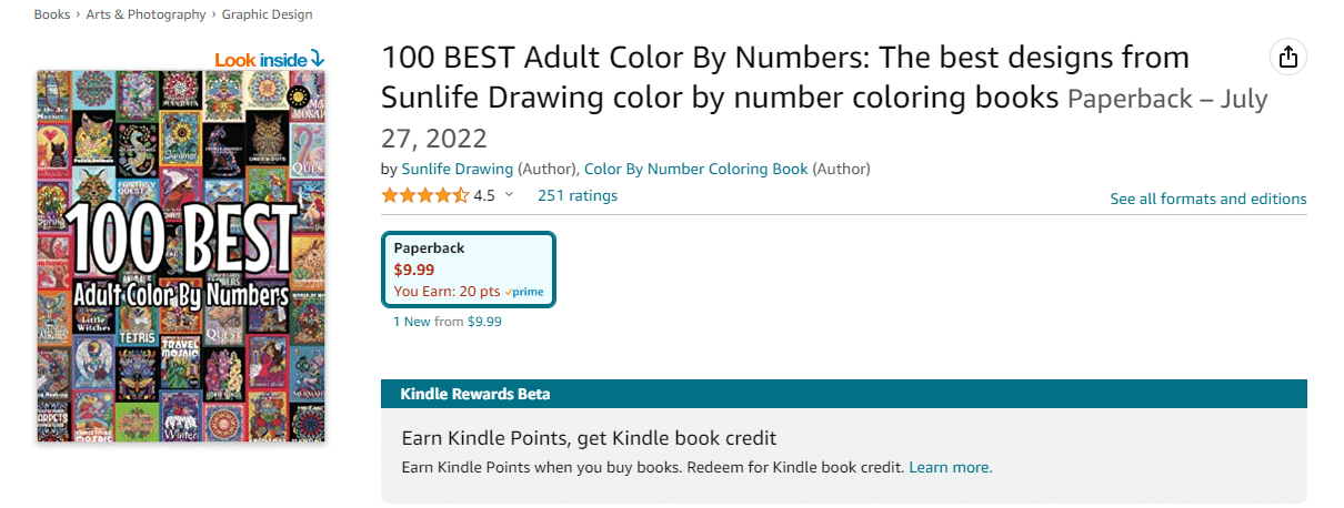 Color By Number Adult Coloring Book: color by numbers for adults  (Paperback)