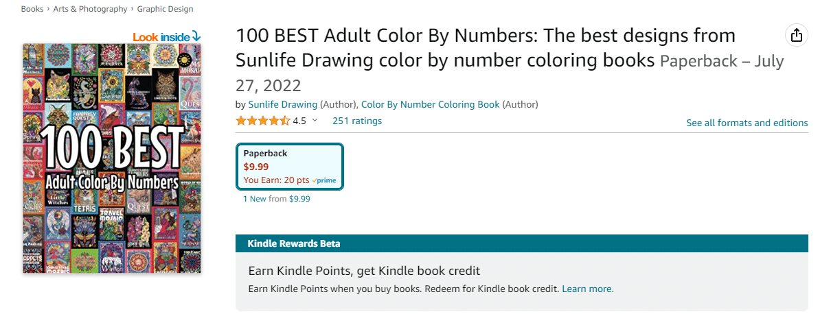 Large Print Color By Number Book For Adults: Paint by Number Coloring Book  for Adults color by number adult (Paperback)