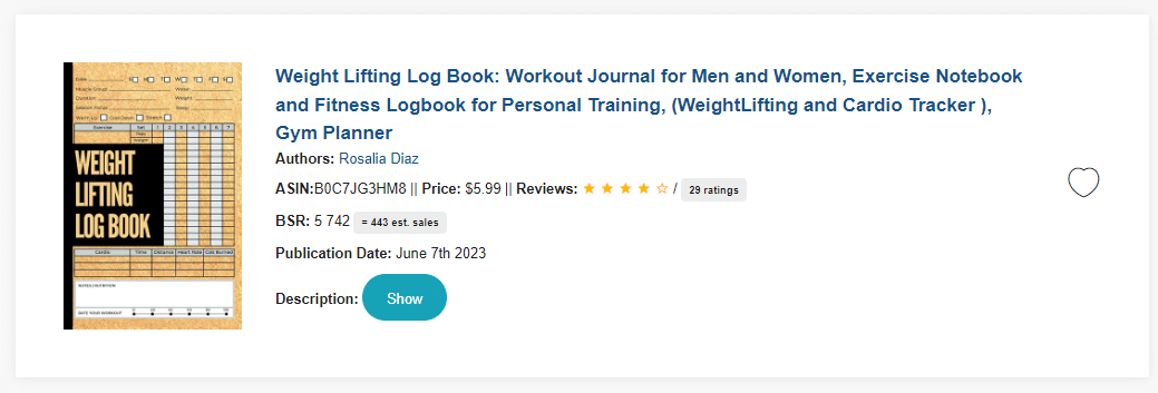 Weight Lifting Log Book: Workout Tracker for Men and Women