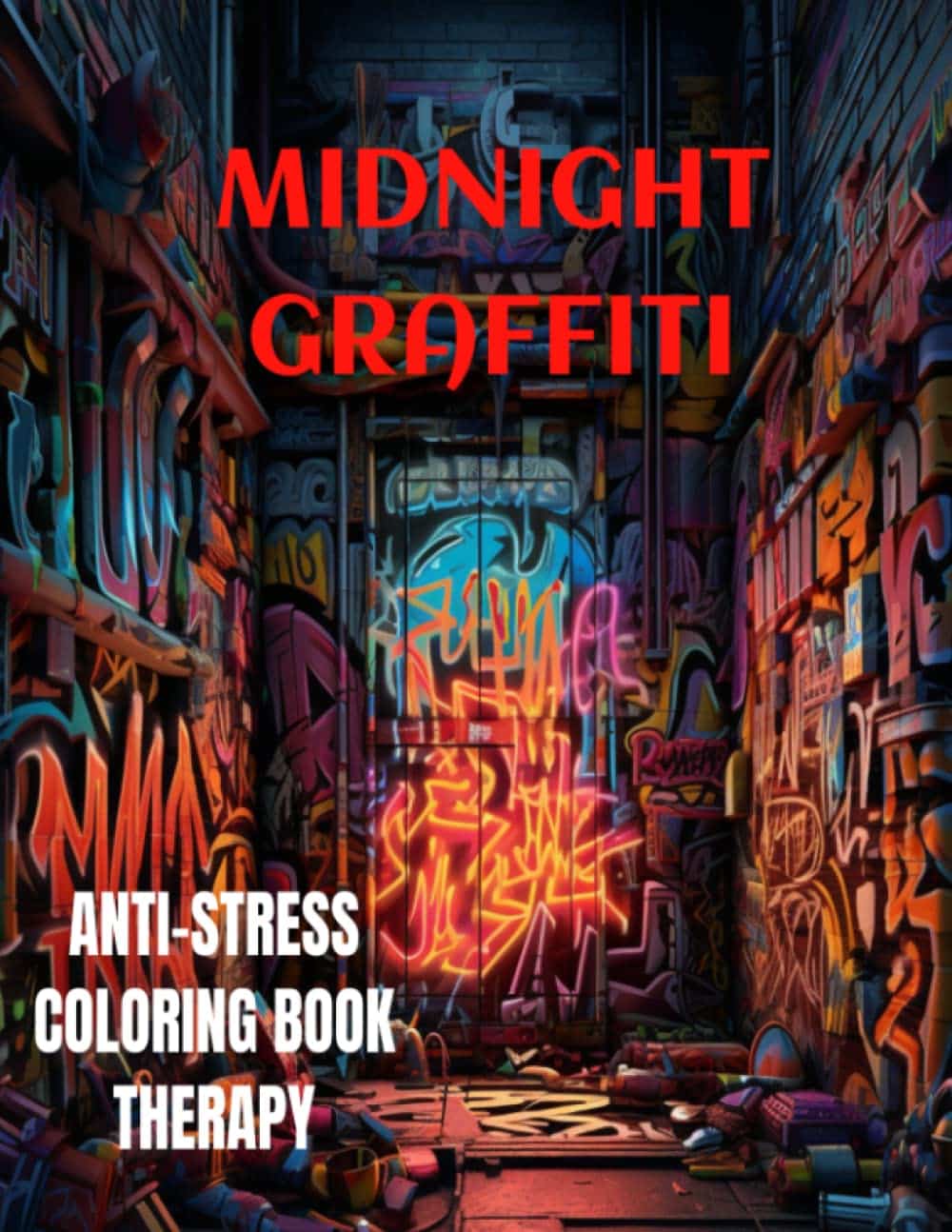 A book cover of a graffiti alley Description automatically generated