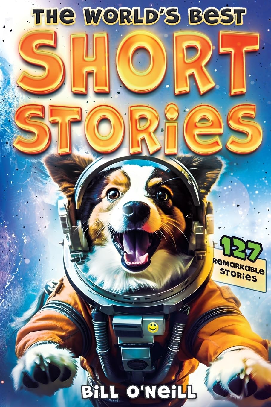 A dog wearing a space suit Description automatically generated