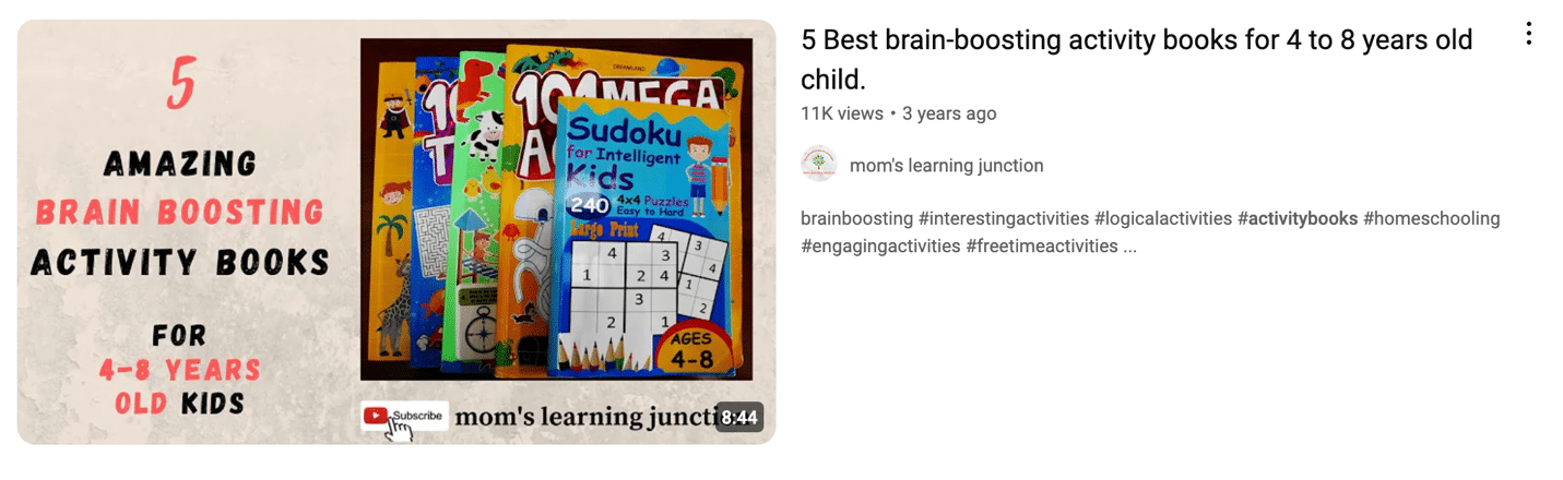 A game card with a picture of a child Description automatically generated