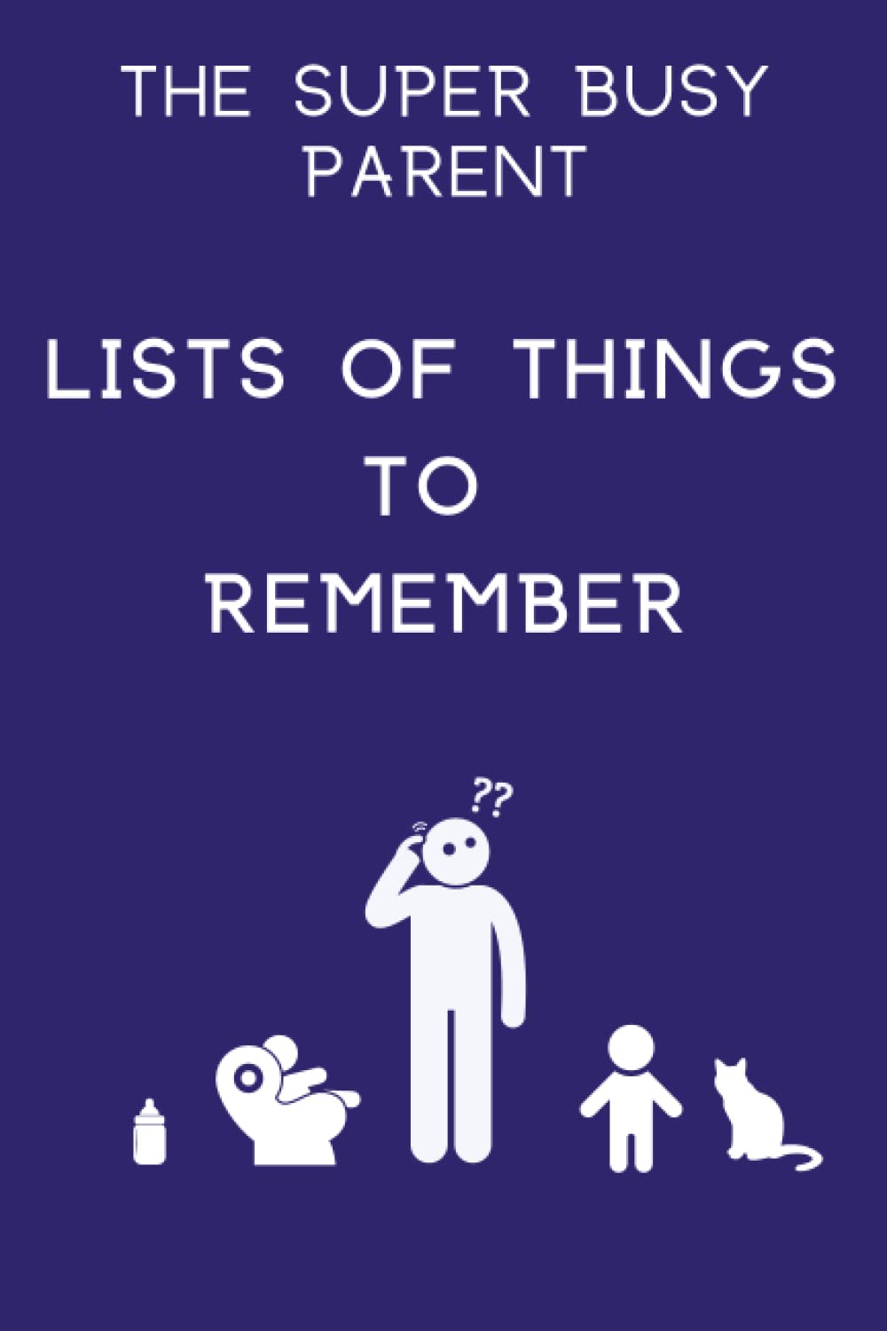 A blue and white poster with a person standing in front of a group of people Description automatically generated