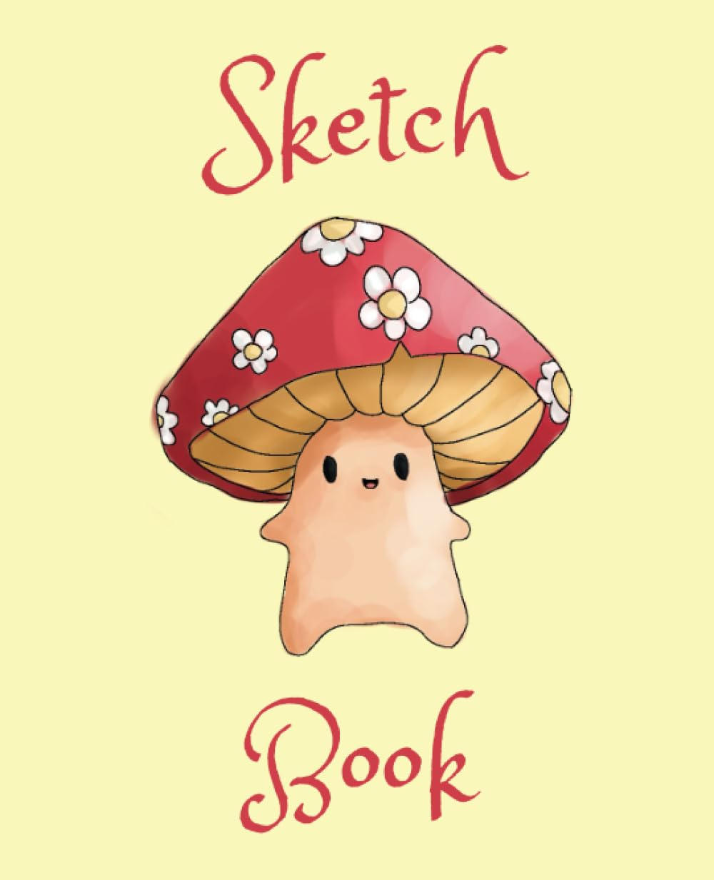 A book cover with a cartoon mushroom Description automatically generated