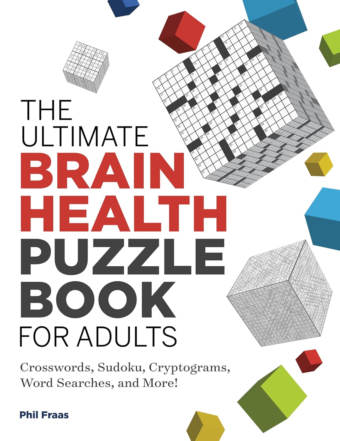 A book cover with colorful cubes Description automatically generated