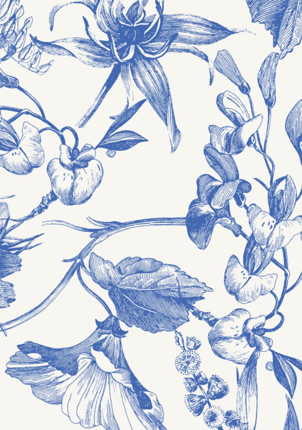 A close-up of a floral pattern Description automatically generated