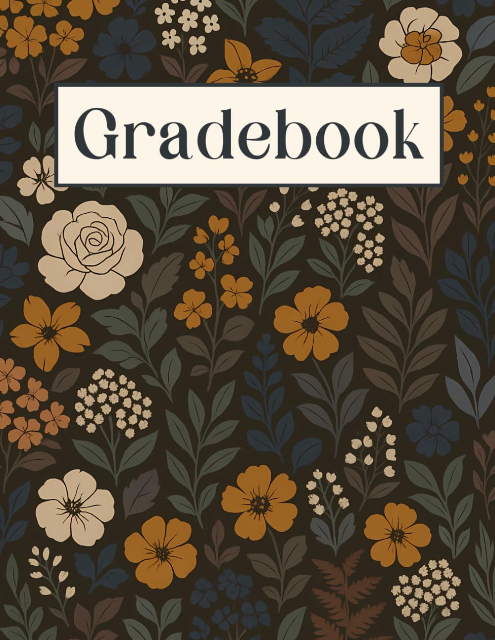 A cover of a book with flowers Description automatically generated