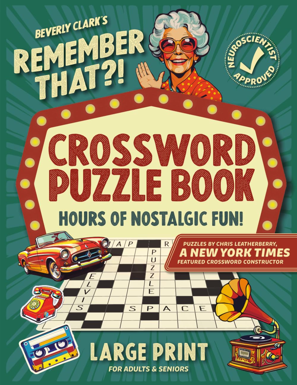 A cover of a crossword puzzle book Description automatically generated