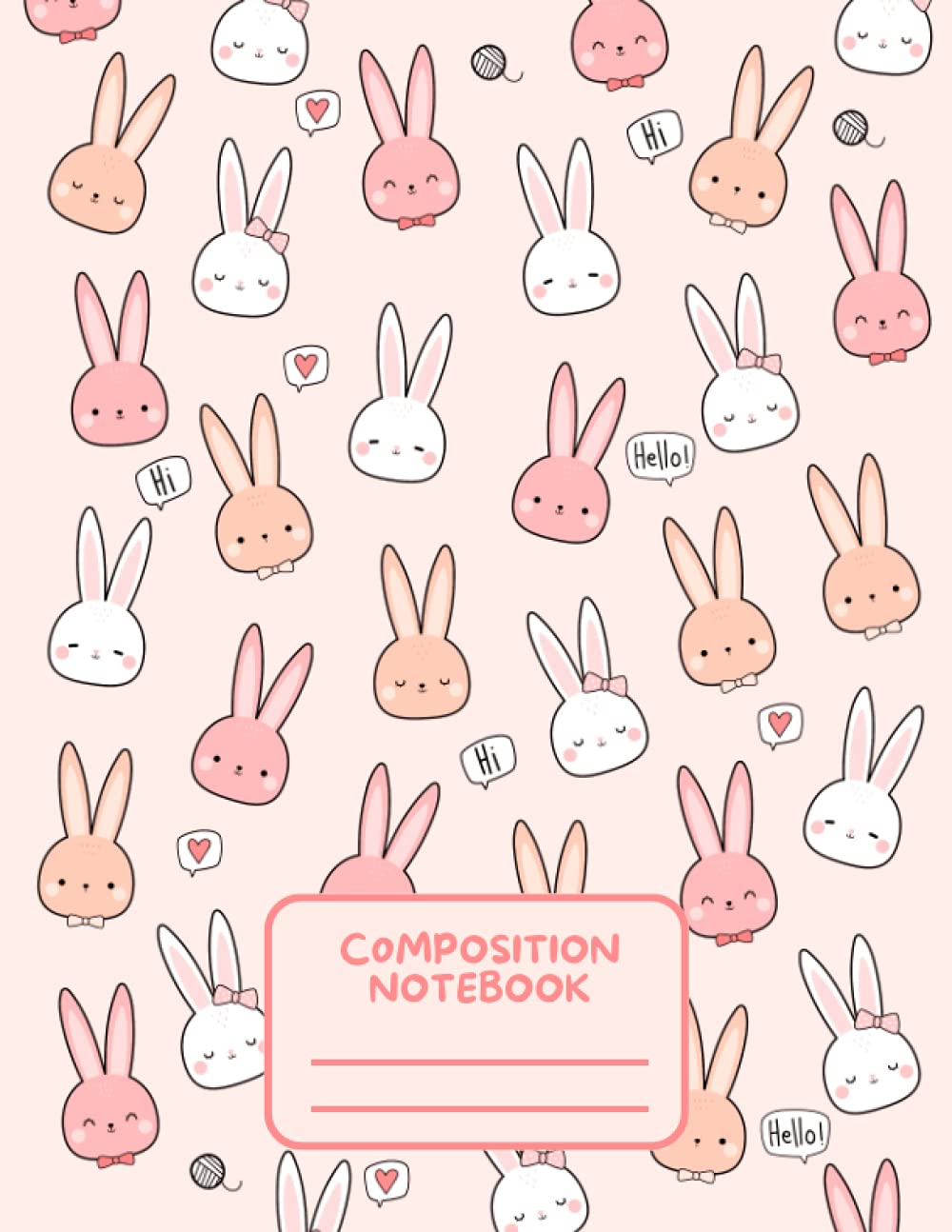 A notebook with rabbits on it Description automatically generated