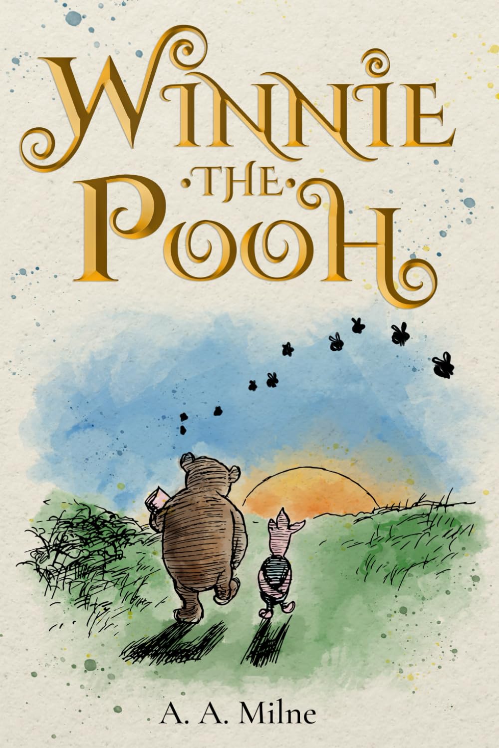 A book cover with a cartoon of a bear and piglet Description automatically generated