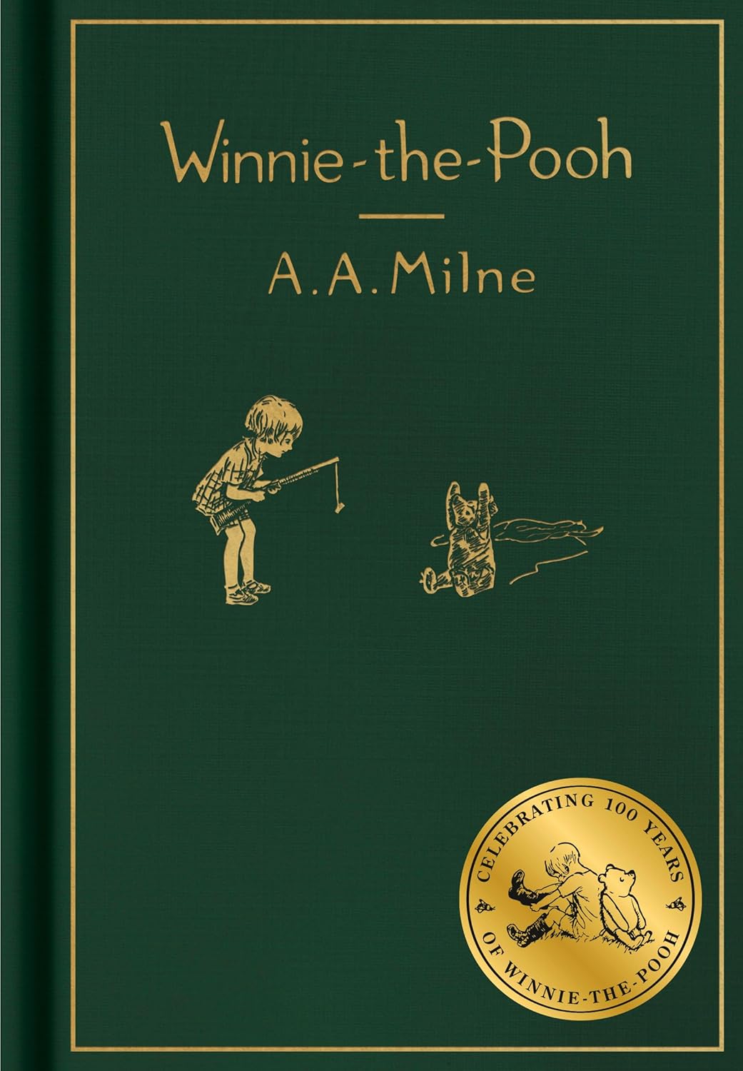 A green book cover with gold text Description automatically generated